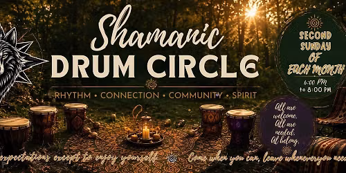 \ud83e\udd41 Shamanic Drum Circle | One Heart. One Rhythm. One Community.