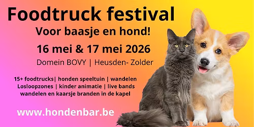 Foodtruck festival voor baasje en hond 2026