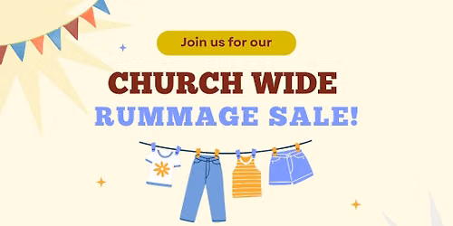 Church Wide Rummage Sale