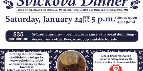 Sv\u00ed\u010dkov\u00e1 Czech Dinner