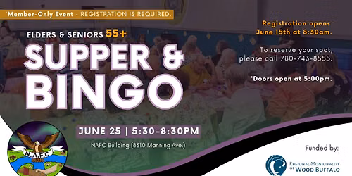 Elders + Seniors Supper (MEMBERS ONLY)