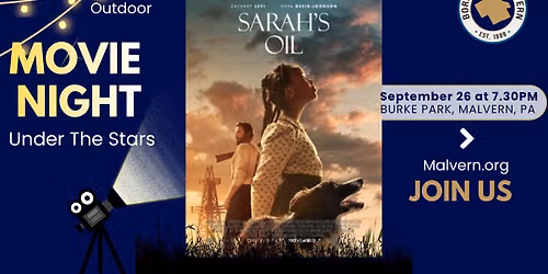 Movie Night@Burke Park: SARAH'S OIL