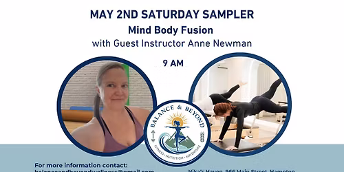 Mind Body Fusion Saturday Sampler 