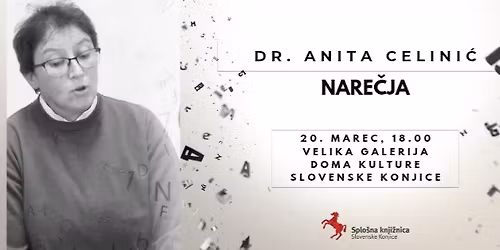 Dr. Anita Celini\u0107: Pogovorni ve\u010der o nare\u010djih