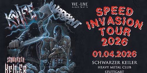 \u2020 LIVE: Knife \u2020 Warrant \u2020 Speed Invasion Tour 2026 \u2020 Schwarzer Keiler Stuttgart