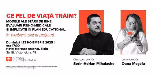 Ce fel de via\u021b\u0103 tr\u0103im? Modele ale st\u0103rii de bine \u0219i implica\u021bii \u00een plan ecuca\u021bional
