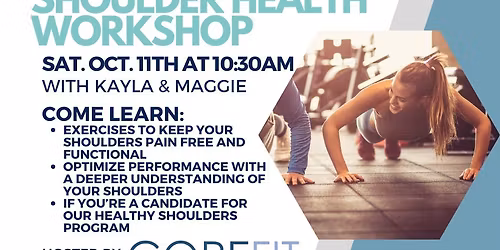Free Shoulder Health Workshop!