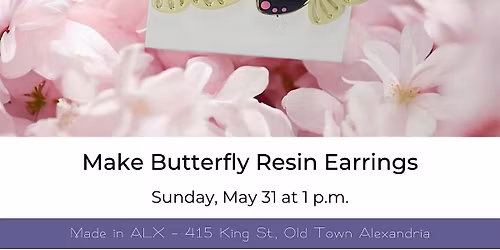 Make Your Own Butterfly Resin Earrings
