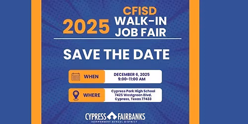 CFISD Walk-In Job Fair