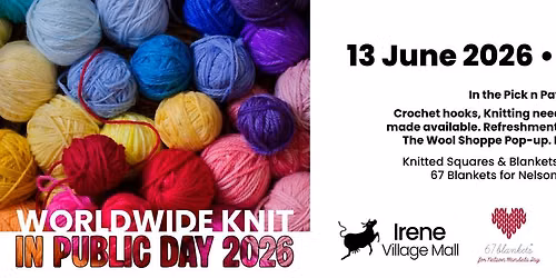 3rd Annual Worldwide Knit in Public Day: Irene Village Mall with Broll Foundation & The Wool Shoppe