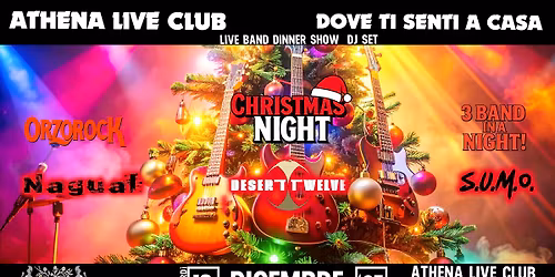 ATHENA LIVE CLUB VENERD\u00ec 19 DICEMBRE 2025 \/\/ ORZOROCK X-MAS NIGHT