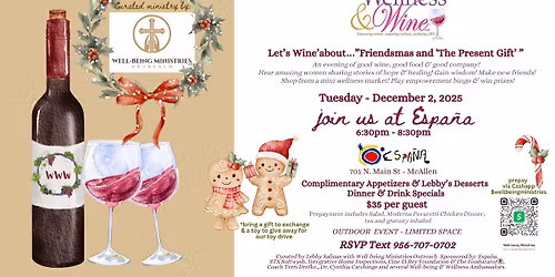 Women Wellness & Wine | Friendsmas & "The Present Gift"
