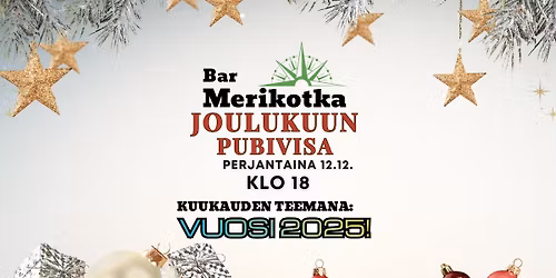 JOULUKUUN PUBIVISA - Teemana: Vuosi 2025!