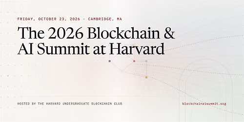 2026 Blockchain and AI Summit at Harvard