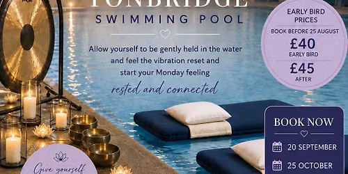 Floating Sound bath in Tonbridge Swimming Pool 