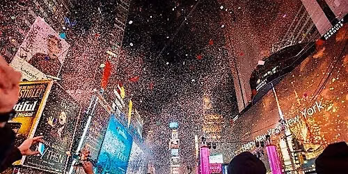 NYE 2027: Times Square Drinking Adventure with Live Ball Drop View