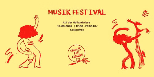 Sounds for Climate 2026 - Musikfestival auf den Hollandwiesen in Aachen