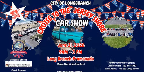 31st Annual Cruise to the Jersey Shore Car Show