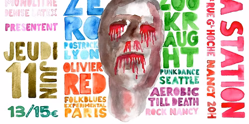 Zookraught (Seattle) + Z\u00ebro (Lyon) + RED (Paris) + Aerobic Till Death I La Station