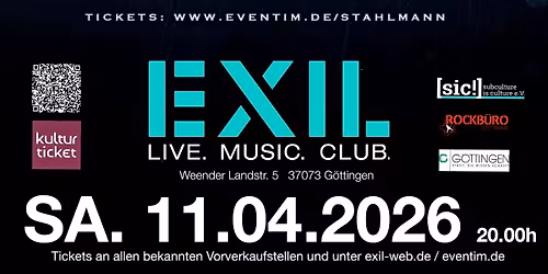 STAHLMANN Schwarz wie der Tod Tour 2026