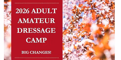 2026 Adult Amateur Dressage Camp 
