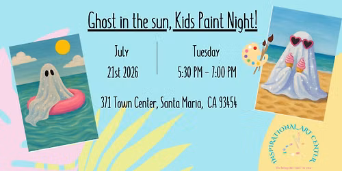 Ghost In The Sun Painting for Kids