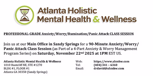 Anxiety\/Worry\/Rumination\/OCD\/Panic Attack Monthly Life Coaching & Support Group