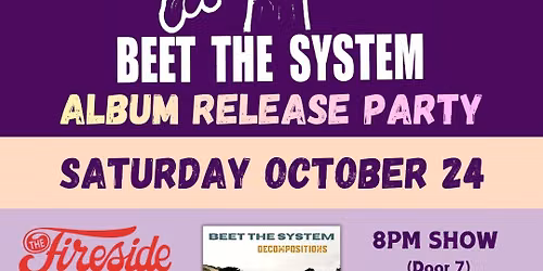 Beet the System Album Release Party (with special guest Elijah Kusel) 