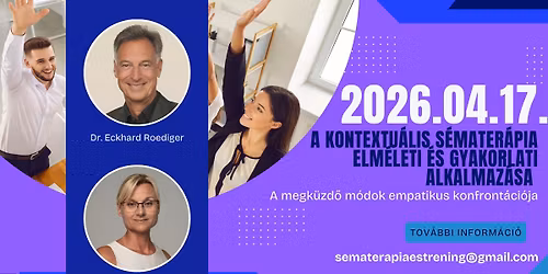 Dr. Eckhard Roediger \u00e9s B\u00e1lint Andrea: A Kontextu\u00e1lis S\u00e9mater\u00e1pia elm\u00e9leti \u00e9s gyakorlati alkalmaz\u00e1sa