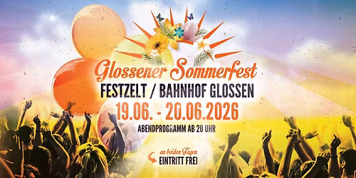 \u2600\ufe0fSOMMERFEST GLOSSEN\u2600\ufe0f 2026 
