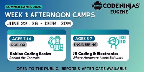 Week 1: Afternoon Camps