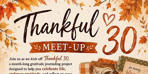 Thankful 30 Tag Book Meet Up