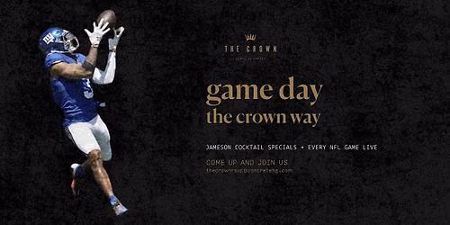 New York Giants Watch Parties at The Crown