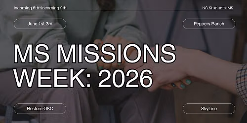 Middle School Missions Week 