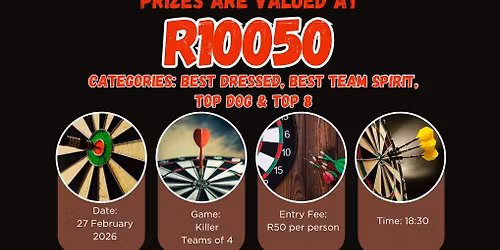 Harties Dart Club Monthly Social