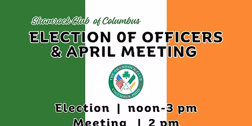 Election of Officers & April Meeting | April 19