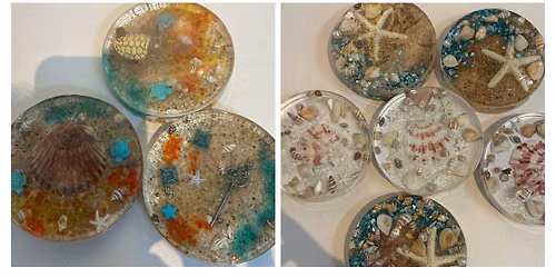 SMP October 24th, 11am-1pm Resin Coaster\/Magnet Mold Class with M&E Creations