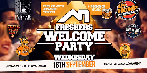 \ud83d\udc2b Hump Wednesdays \ud83d\udc2b FRESHERS 2026!! Bath's Number One Wednesday Night!