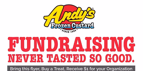 Andy's Frozen Custard ~ New Mark Fundraiser Day!