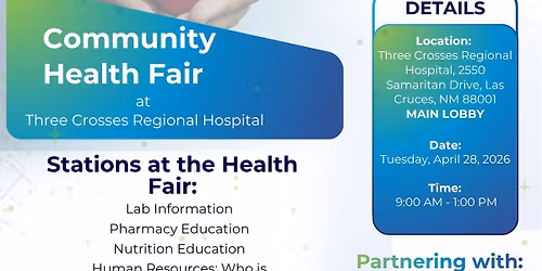 Three Crosses Regional Hospital Community Health Fair 