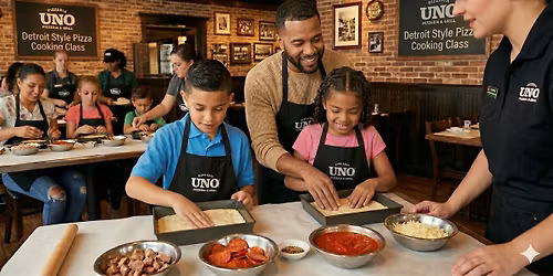 UNO Orlando Dad and Me Detroit Style Pizza Cooking Class