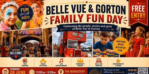 Belle Vue & Gorton FREE Family Fun Day 2026