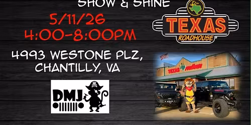 Texas Roadhouse Jeep Meet and Show & Shine!!!