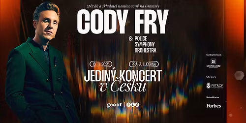 CODY FRY (US) & POLICE SYMPHONY ORCHESTRA \/ PRAHA \/ POPRV\u00c9 V \u010cESKU!