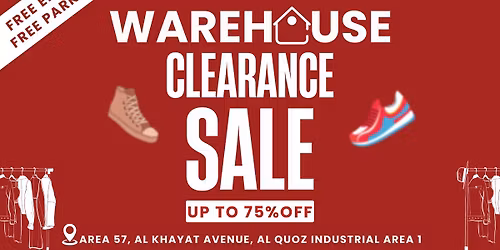 Warehouse Clearance Sale