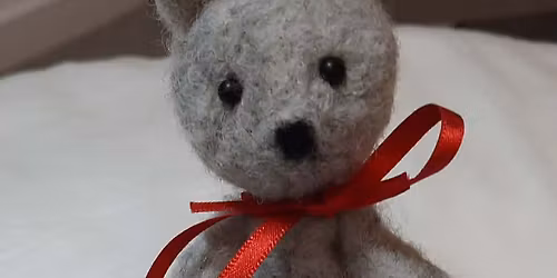 NEEDLE FELTING - make a cute teddy