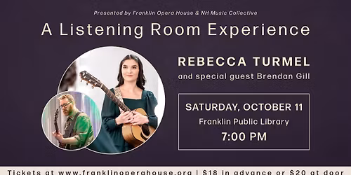 A Listening Room Experience with Rebecca Turmel & Brendan Gill