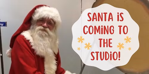 Pottery Paint with Santa