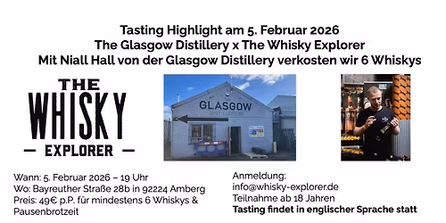 The Glasgow Distillery mit Niall Hall in Amberg