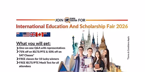 Join Search Education for International Education and Scholarship Fair 2026